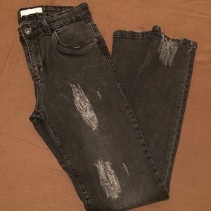 Zara distressed jeans
